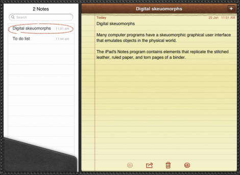 iPad Notepad App